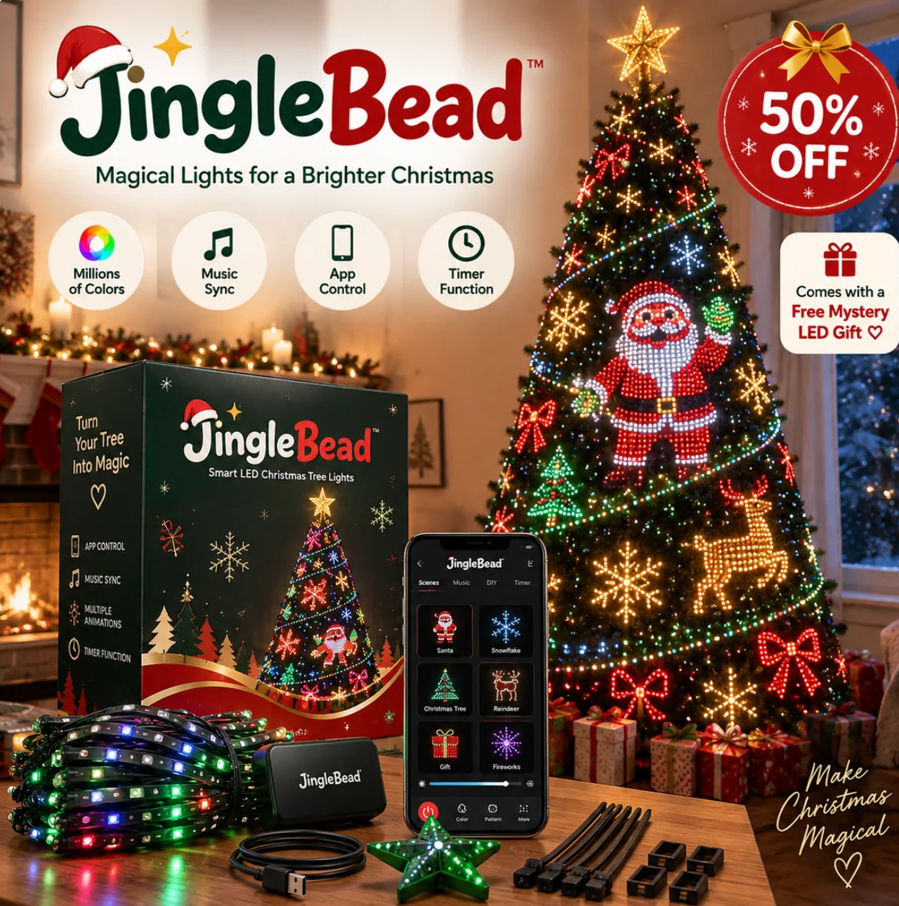 StarGlow™ Smart Christmas Tree Lights